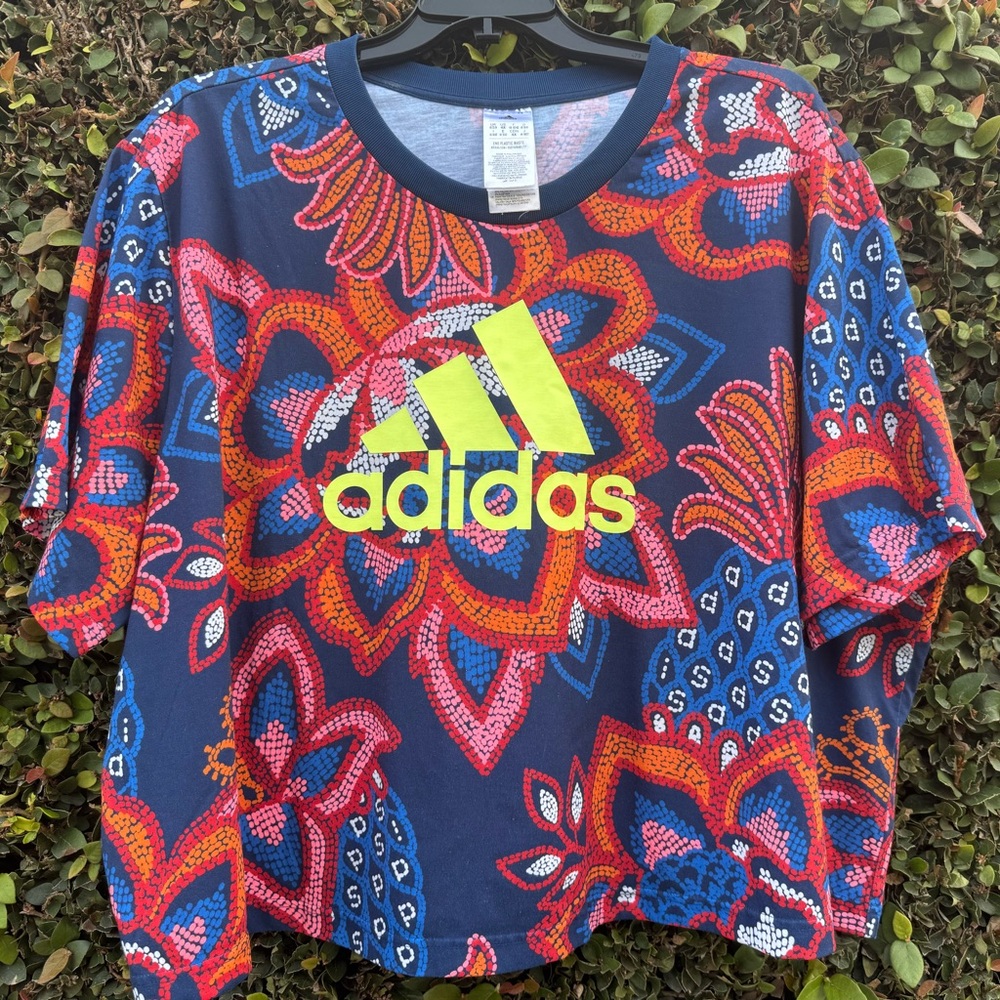 FARM Rio x Adidas graphic tee.